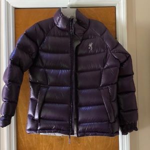Browning Purple Down puffer coat size medium